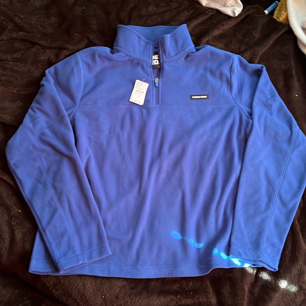 Men’s evening cobalt fleece quarter zip